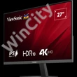 ViewSonic Monitor 27" - VA2708-4K-HD (IPS, UHD, 4ms, 250cd/m2, HDMI, DP, VESA)