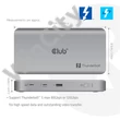 Club 3D Notebook Dokkoló - CSV-2563 (180W,Thunderbolt 5 to 3xUSB-C, USB-A, 1x 8K60Hz, 3x 5K60Hz)