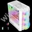 Spirit of Gamer Számítógépház - REBEL NX White (fekete, ablakos, 4x12cm ventilátor, alsó táp, ATX, 1xUSB3.0, 2xUSB2.0)