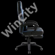 Spirit of Gamer szék - MUSTANG Blue (állítható dőlés/magasság; kihajtható lábtartó; max.120kg-ig, kék)