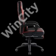 Spirit of Gamer szék - MUSTANG Red (állítható dőlés/magasság; kihajtható lábtartó; max.120kg-ig, piros)