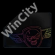 Spirit of Gamer Egérpad - Darkskull Mouse Pad - M (330 x 240 x 3mm; varrott szélek; fekete)
