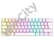 Rampage Billentyűzet - PLOWER K60 White US (Vezetékes, Mechanikus, Blue switch, angol, fehér, RGB LED)