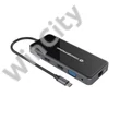 Conceptronic Notebook Dokkoló - DONN15G (USB-C to 2xHDMI+VGA+USB-C PD:100W+3xUSB-A+RJ-45+SD/TF+AUX)