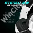 Spirit of Gamer Fejhallgató - PRO-H8 RGB White (MultiPlatform, mikrofon, 3.5mm jack, hangerőszabályzó, 2m kábel, fehér)