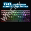 Spirit of Gamer Billentyűzet Vezeték nélküli - ELITE K70 (TKL, 85 gomb,, RGB LED,USB, anti-ghost, fekete, magyar)