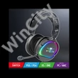Spirit of Gamer Fejhallgató - PRO-H6 RGB Black (MultiPlatform, mikrofon, 3.5mm jack, hangerőszabályzó, 2m kábel, fekete)