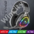 Spirit of Gamer Fejhallgató - ELITE H40 Black (MultiPlatform, RGB, 3.5mm Jack, mikrofon, hangerőszabályzó, nagy-párnás)