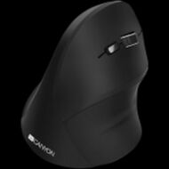 CANYON MW-16 wireless Vertical mouse, USB2.4GHz, Optical Technology, 6 number of buttons, USB 2.0, resolution: 800/1200/1600 DPI, black, size: 86*115*71mm,90g
