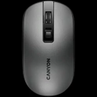 CANYON MW-18, 2.4GHz Wireless Rechargeable Mouse with Pixart sensor, 4keys, Silent switch for right/left keys,DPI: 800/1200/1600, Max. usage 50 hours for one time full charged, 300mAh Li-poly battery, Dark grey, cable length 0.6m, 116.4*63.3*32.3mm, 0.075