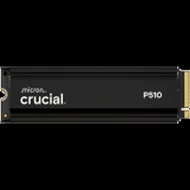 Crucial P510 2TB PCIe Gen5 NVMe 2280 M.2 SSD with heatsink
