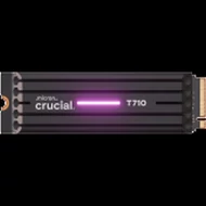 CRUCIAL T710 4TB PCIe Gen5 NVMe M.2 2280 SSD up to 14500 MB/s read and 13800 MB/s write, with heatsink
