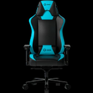 LORGAR Base 311, Gaming chair, PU eco-leather, 1.8 mm metal frame, multiblock mechanism, 4D armrests, 5 Star aluminium base, Class-4 gas lift, 75mm PU casters, Black + blue