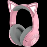 Kraken Kitty BT V2 - Quartz Ed. Pink, Wireless Gaming Headset, Kitty Ears and Earcups, Bluetooth 5.2 with Gaming Mode, TriForce 40 mm Drivers, Built into the earcups microphone, Up to 40-hour Battery Life with Type C Charging