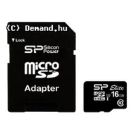 SDMicro 16Gb Silicon Power Class10 +Adapter SP016GBSTHBU1V10SP