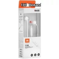 Fejhal +mikrofon JBL Tune T110 White In-Ear Earphone