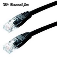 Kab UTP Patch 0,5m Fekete Gembrid PP12-0.5M/BK