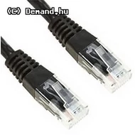 Kab UTP Patch 1m Fekete Gembird PP12-1M/BK