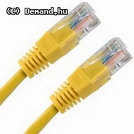 Kab UTP Patch 0,25m Sárga Gembrid PP12-0.25M/Y