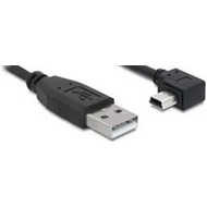 Kab USB AM5P-6 (A-B) Mini USB 0.5m hajlított apa Delock 82680