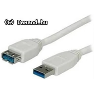 Kab USB3.0-A-A Hosszabbitó 0,8m P-M S3011 bézs színű