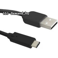 Kab USB3.1 C Male- 2.0 A Male 1,2m Black Qoltec 50488