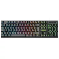 KEY-Everest KB-188 Borealis Rainbow USB fekete RGB billentyűzet HUN