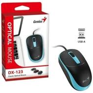MOU-Genius DX-123 fekete-kék optikai USB egér