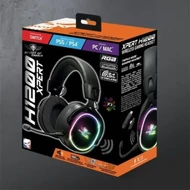 HKM-Spirit of Gamer MIC-XH1200 fekete MultiPlatform RGB Headset