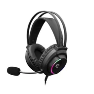 HDS White Shark WOLF GH-2044 gamer fejhallgató mikrofonnal - fekete