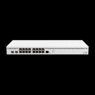 MikroTik 2004-16G-2S+ 16x gigabit RJ45 port, 2x SFP+ 10G port, duál táp, 4GB RAM