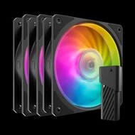 Fan Cooler Master - Case Fan - 12cm - Mobius 120P ARGB 3-Pack Fan Kit - MFZ-M2DN-243P2-R1