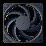 Fan Cooler Master - Case Fan - 12cm - Mobius 120 Slim - MFZ-S2NN-25NPK-R1