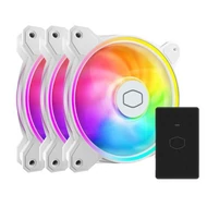 Fan Cooler Master - Case Fan - 12cm - MasterFan MF120 Halo2 - Fehér - MFL-B2DW-213P2-R2