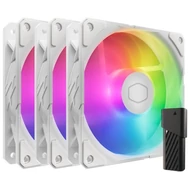 Fan Cooler Master - Case Fan - 12cm - SickleFlow Edge 120 ARGB 3-Pack White Edition - MFX-B2DW-253P2-R2