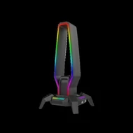 HDP MARVO Kobe 30 RGB világítású fejhallgató tartó - fekete