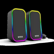 SPK MARVO Havoc 20 vezetékes hangszóró - fekete - RGB viágítás
