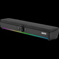 SPK MARVO Etna 40 vezetékes soundbar - fekete - RGB viágítás
