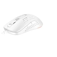 MOU AVAX LW01 PAW3327 RGB gamer egér, fehér