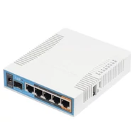 MIKROTIK Wireless Router hAP ac 5x1000Mbps + 1xSFP, Wi-Fi 5, Asztali, RB962UIGS-5HACT2HNT