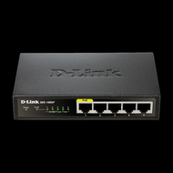 D-LINK Switch 5x100Mbps (4xPOE) Fémházas Asztali, DES-1005P/E