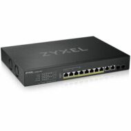 ZYXEL Switch 10x10Gpbs (8xPOE) + 2xGigabit SFP+, Menezdselhető Rackes, XS1930-12HP-ZZ0101F
