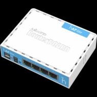 MIKROTIK Wireless Router RouterBOARD 2,4GHz, 4x100Mbps, 300Mbps, Asztali - RB941-2ND