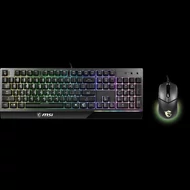 MSI ACCY VIGOR GK30 COMBO Gaming Keyboard + Optical Mouse, HUN, Black