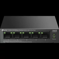 TP-LINK Switch 5x100Mbps (4xPOE) Fémházas Asztali, LS105LP