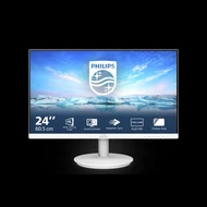 PHILIPS IPS monitor 23.8" 241V8AW, 1920x1080, 16:9, 250cd/m2, 4ms, VGA/HDMI, hangszóró, fehér