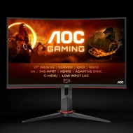 AOC Ívelt Gaming 165Hz VA monitor 27" CQ27G2S/BK, 2560x1440, 16:9, 250cd/m2, 1ms, 2xHDMI/DisplayPort