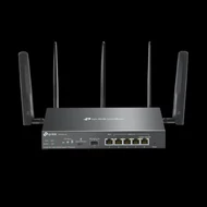 TP-LINK Vezetékes Omada AX3000 VPN Router 1xWAN(1000Mbps) + 4xLAN(1000Mbps) + 1xSFP + 1xSIM, ER706W-4G