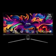 MSI Monitor GAMING MAG 341CQP QD-OLED Ívelt 34" UWQHD 3440x1440, 1800R, 0,03ms, 175Hz, 2x HDMI, DP, USB-C, Black
