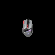 BARACUDA W029908 MANTA-G, BGM-047G gamer egér,8D, szürke, 12800 dpi
